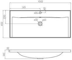 Акватон Тумба с раковиной Римини 100 New черная – фотография-6